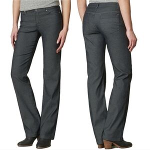 Prana Black Jada Jeans Mid Rise Boot Cut Organic Cotton Women's Size 6